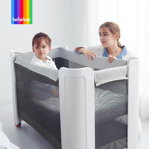 bebebus 婴儿床拼接大床筑梦家新生儿小床多功能便携式折叠可移动 商品图4