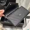 𝑴𝒐𝒏𝒐𝒈𝒓𝒂𝒎 𝑾𝒐𝒄信封包-黑色银扣（原厂皮） 商品缩略图7