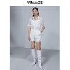 VIMAGE纬漫纪女夏季新款时尚通勤百搭洋气蕾丝显瘦短裤V1505119 商品缩略图1