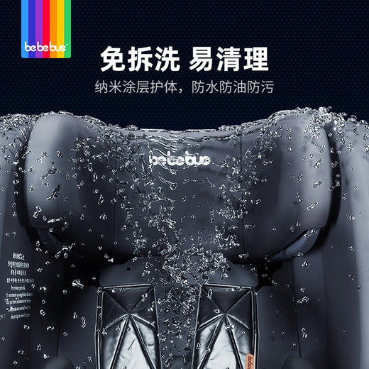 bebebus 安全座椅汽车用0-6岁婴儿宝宝车载儿童座椅isofix360度旋转天文家 碳纤红 商品图4