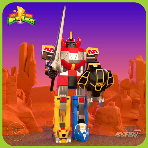 现货 Super7 恐龙战队 大兽神 Power Rangers 复古 挂卡 商品图3