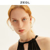 ZEGL欧美撞色大圆圈耳环女2021年新款潮气质耳钉耳扣高级感耳饰品 商品缩略图2