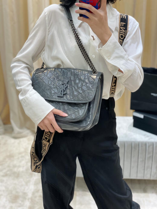 【原厂皮 NIKI】新版本（中号）.深灰色 商品图1