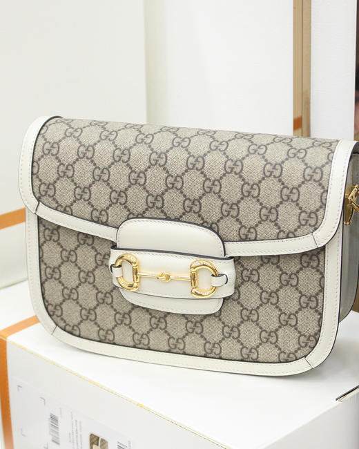 GUCCI 1955 Horsebit原厂皮-白色 商品图2
