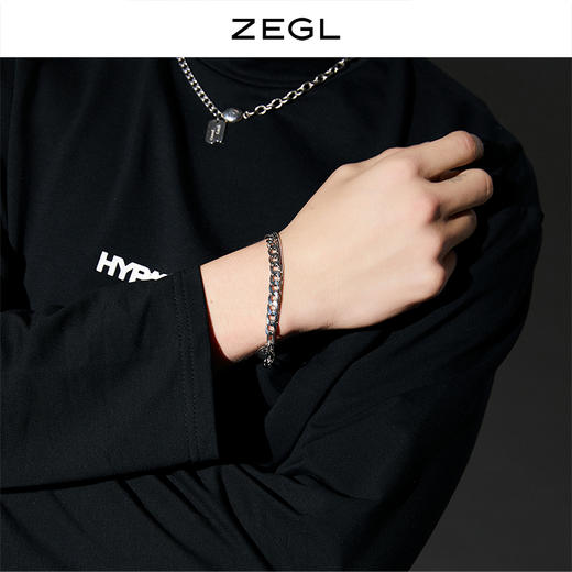ZEGL多层复古人像手链男女ins小众设计嘻哈潮冷淡风时尚个性饰品 商品图2
