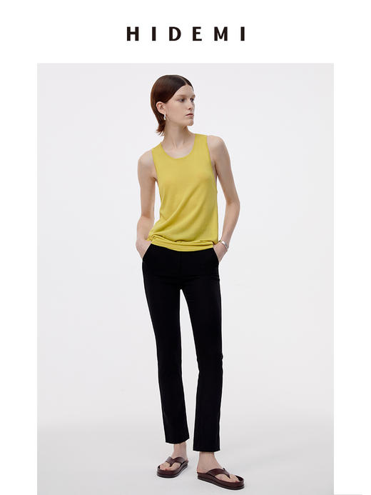 HIDEMI黑色微弹超显瘦九分神裤 商品图6