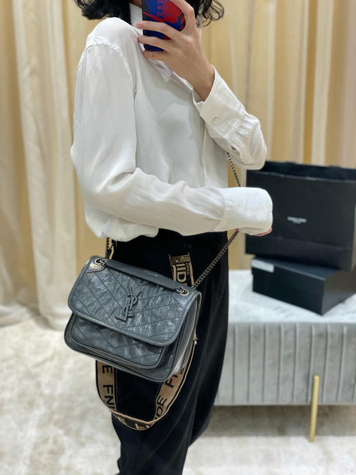 【原厂皮 NIKI】新版本（小号）-深灰色 商品图3