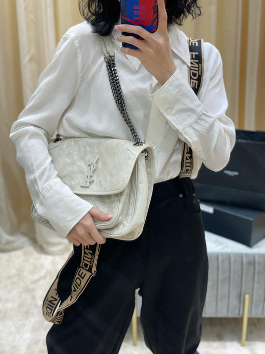 【原厂皮 NIKI】新版本（中号）-奶白色 商品图1
