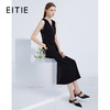 EITIE爱特爱夏季新款时尚通勤简约显瘦V领无袖收腰长款连衣裙6207987 商品缩略图6