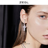 ZEGL设计师闪电十字架耳挂耳环女无耳洞耳夹简约冷淡风耳骨夹耳饰 商品缩略图0