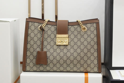 #原厂正品皮#Padlock系列-棕色大号 商品图1