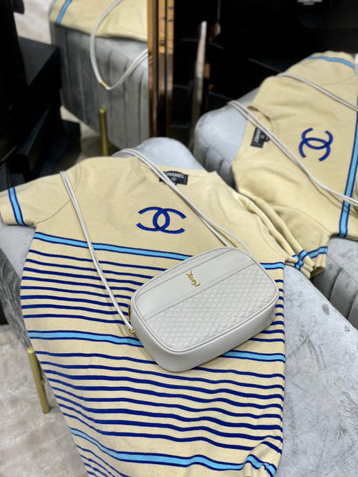 YSL菱格相机包-复古白 商品图1