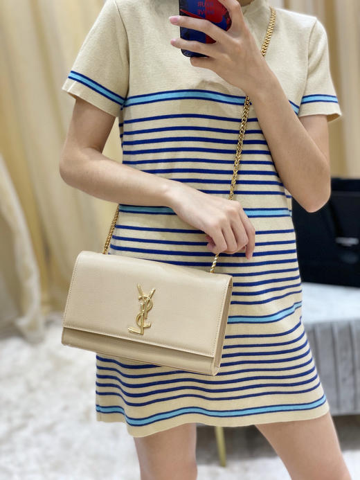 KATE链条包-杏色金扣 商品图2