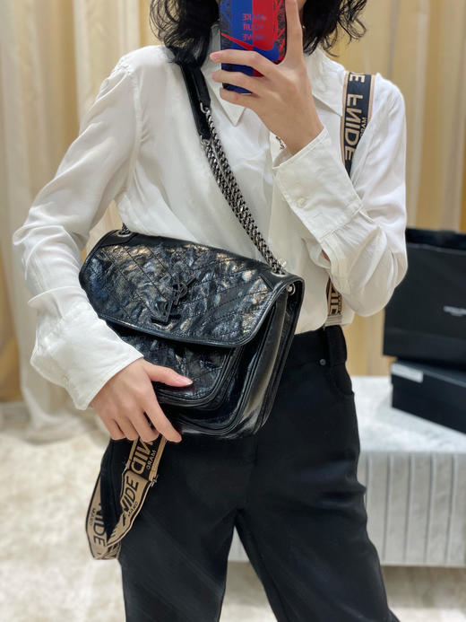 【原厂皮 NIKI】新版本（中号）-黑色 商品图1