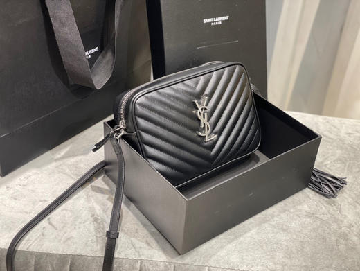 𝐋𝐎𝐔 𝐁𝐀𝐆相机包-黑色银扣（原厂皮） 商品图3