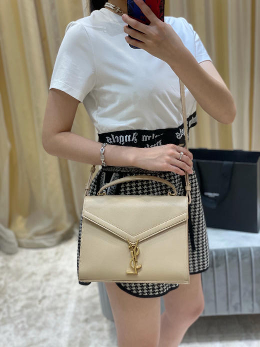 CASSANDRA_公文包-杏色金扣 商品图1