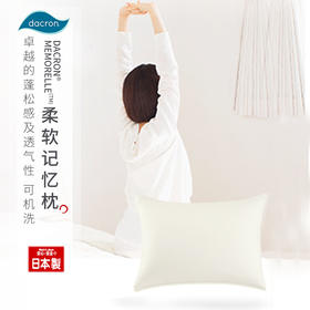 日本原装进口dacron可洗枕低反弹柔软枕芯单人颈椎枕舒适护颈枕头 WHJC