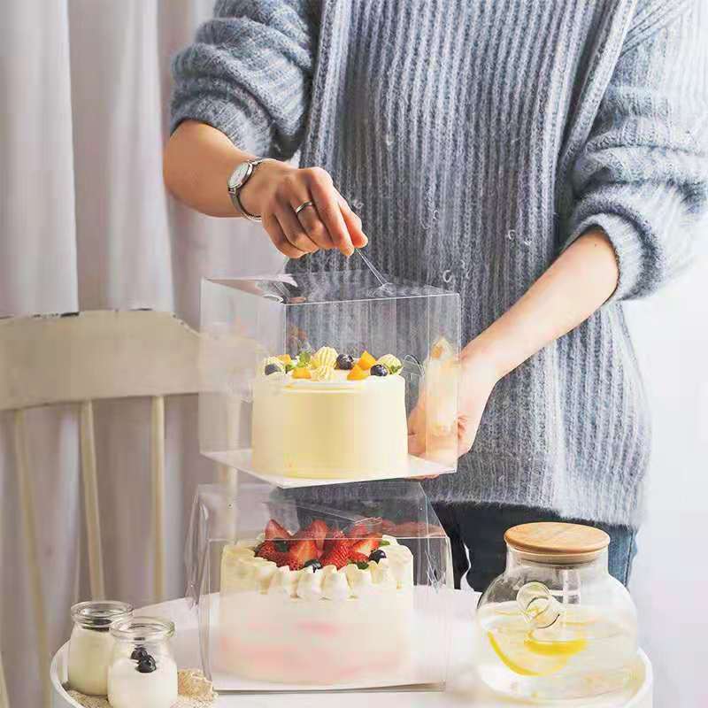 4寸手提透明蛋糕盒