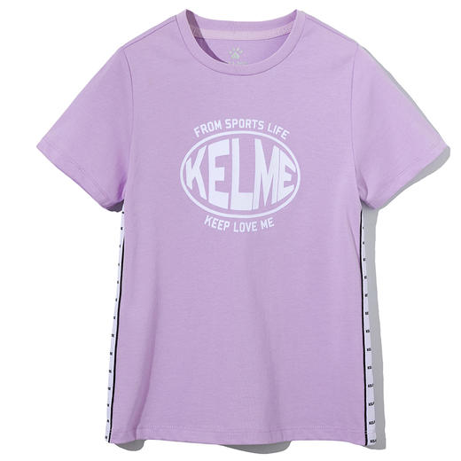  KIDS卡尔美女童短袖T恤春夏新款纯色儿童体恤套头打底上衣 商品图4