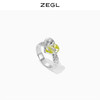 ZEGL设计师彩宝系列绿芽爱心戒指女轻奢小众精致指环高级感食指戒 商品缩略图3
