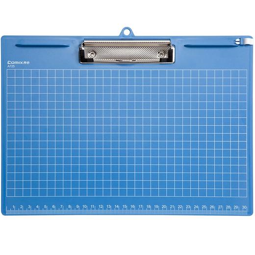 齐心A725 A4塑胶文件夹 平板夹 横式 蓝色 办公文具 商品图1