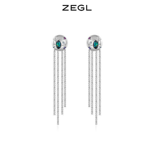 ZEGL设计师星星耳钉女流苏耳环长款气质925银针耳饰2021年新款潮 商品图0