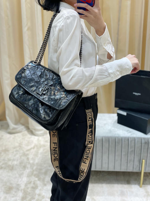 【原厂皮 NIKI】新版本（中号）-黑色 商品图0