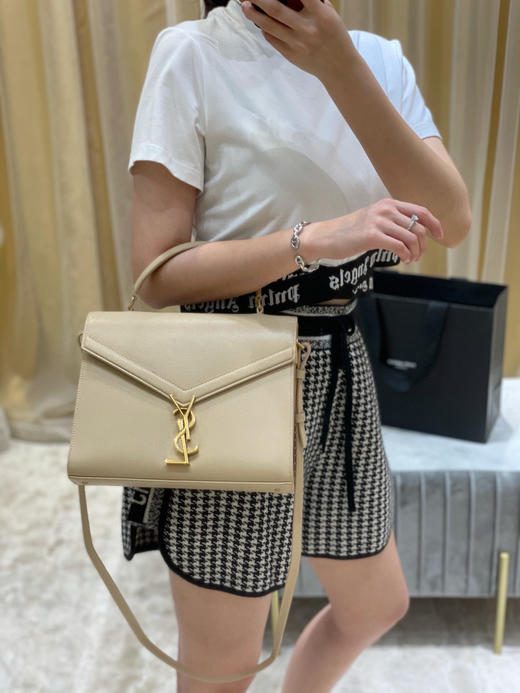 CASSANDRA_公文包-杏色金扣 商品图0