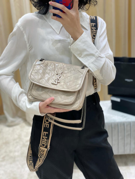 【原厂皮 NIKI】新版本（小号）-奶茶色 商品图2