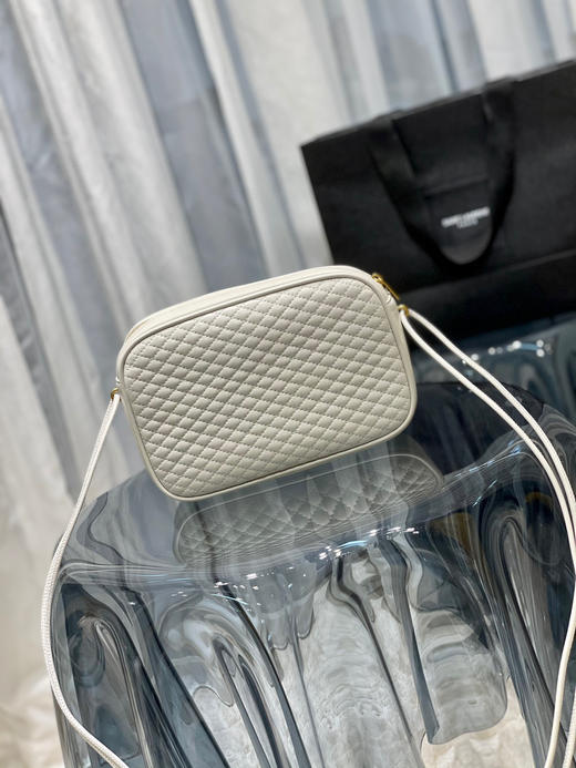 YSL菱格相机包-复古白 商品图3