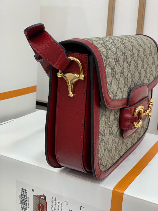 GUCCI 1955 Horsebit原厂皮-红色 商品图6