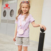  KIDS卡尔美女童短袖T恤春夏新款纯色儿童体恤套头打底上衣 商品缩略图0