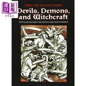 预售 【中商原版】Devils, Demons and Witchcraft 进口艺术 魔鬼、恶魔和巫术插图集