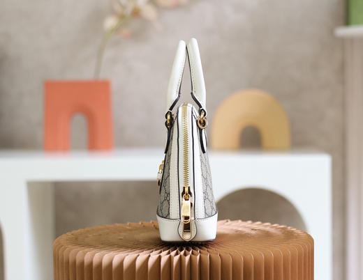 𝟭 𝟵 𝟱 𝟱马衔扣系列【𝐌𝐢𝐧𝐢小贝壳】正品皮-白色 商品图1