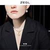 ZEGL巴洛克淡水珍珠项链女轻奢小众复古硬币人像吊坠短款锁骨颈链 商品缩略图2