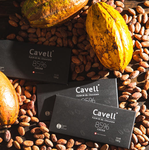 【下单后48小时发货】正谷 瑞士 Cavell海盐黑巧克力100g/盒*2盒 商品图5