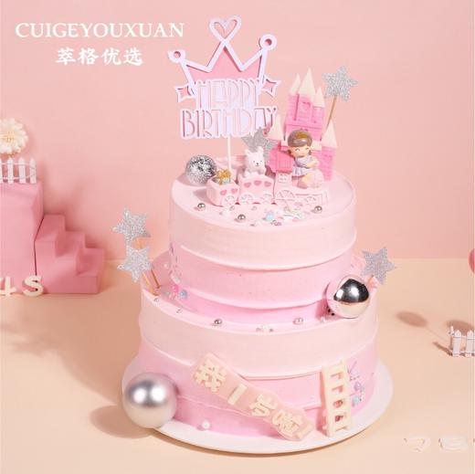 新品 | 小火车女孩蛋糕   【属于女孩的童年】数字可替换为1-9岁 商品图2