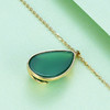 S925银【凤吟春】绿玉髓套链镀金项链【YL3840206】2105 商品缩略图1