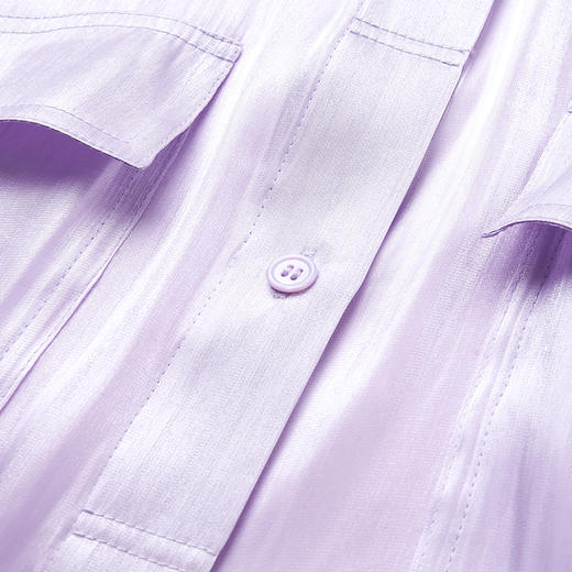 VIMAGE纬漫纪夏季新品纯色气质雪纺衬衫衬衣V1509116 商品图4