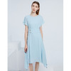 EITIE爱特爱夏季新款时尚气质圆领显瘦纯色简约连衣裙女59076107 商品缩略图2