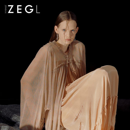 ZENGLIU设计师美人鱼系列线条耳环2021新款潮月亮耳钉女银针耳饰 商品图3