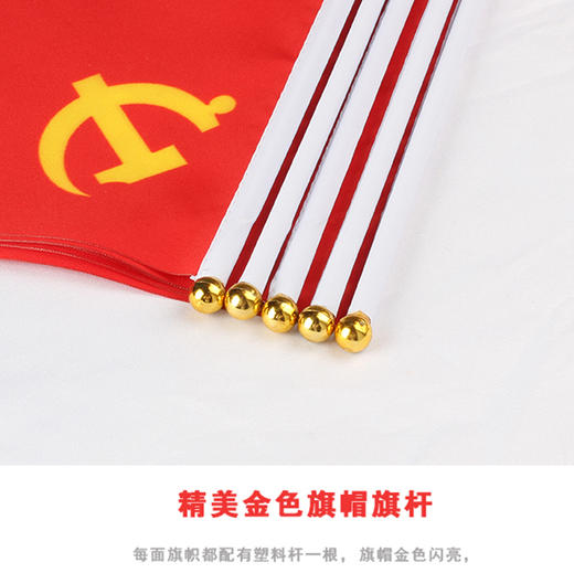 小国旗小党旗小红旗五环旗中国国旗纳米防水党旗团旗五星红旗大红旗旗帜广告旗班旗公司旗 商品图6