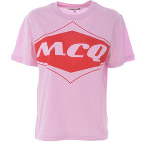 MCQ 女士棉质短袖T恤 粉色 473705 RMH28 5555