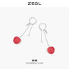 ZEGL设计师蜜语系列红色樱桃3D打印设计感耳环女夏季耳钉银针耳饰 商品缩略图3