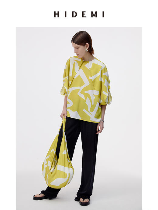 HIDEMI度假系列限定印花绸缎面行囊背包 商品图14