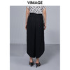 VIMAGE纬漫纪女装夏款新品时尚通勤开叉显腿长高腰阔腿裤V1505118 商品缩略图3