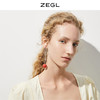 ZEGL设计师蜜语系列红色樱桃3D打印设计感耳环女夏季耳钉银针耳饰 商品缩略图4