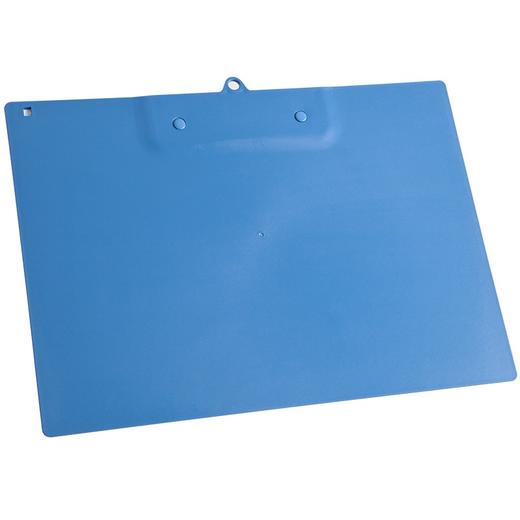 齐心A725 A4塑胶文件夹 平板夹 横式 蓝色 办公文具 商品图5
