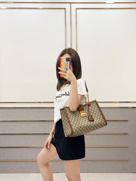 #原厂正品皮#Padlock系列-棕色大号 商品图8