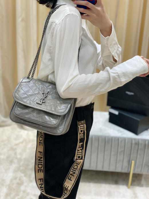 【原厂皮 NIKI】新版本（小号）-大象灰 商品图0